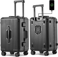 Carry On Luggage 20 inch  PC Hardshell  Black