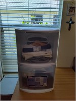 2 Drawer Storage Container with Contents