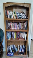 Books, CD's, DVD's Notebooks on 4 Shelf Case