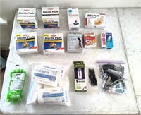Sterile Pads, Band Aids, Thermometer, Nail Tools