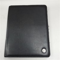 USED Padded Leather Portfolio Case w/Paper