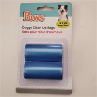 Dog Clean Up Bags (2x20) 6 units
