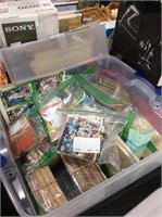 Box lot assorted sports collectors cards