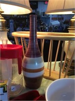Tall clay vase
