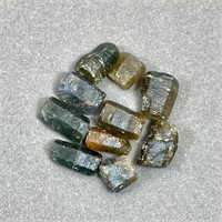 68 Ct Terminated Sunning Bi Color Sapphire Crystal