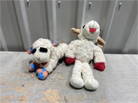 2 Lamb Chops Squeeky Dog Toys