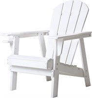 Restcozi Adirondack Chair  Classic White HDPE