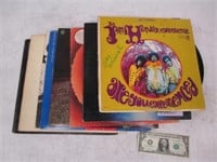 Lot of 33 RPM Vinyl Records - Jimi Hendrix,