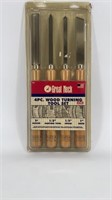 Great Neck 4 pc. Wood Turning Tool Set Made in USA