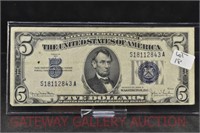 Lincoln $5 Silver Certificate: