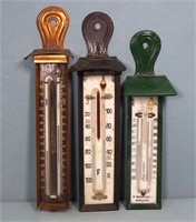 (3) Antique Minimum-Maximum Thermometers