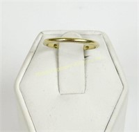 18K YELLOW GOLD NARROW BAND RING