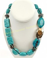 SILPADA STERLING AND TURQUOISE NECKLACE