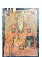 18TH -19TH C. RUSSIAN WOOD PANEL ICON