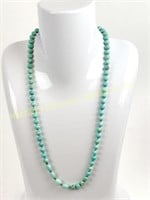 TURQUOISE AND GOLD BEAD NECKLACE