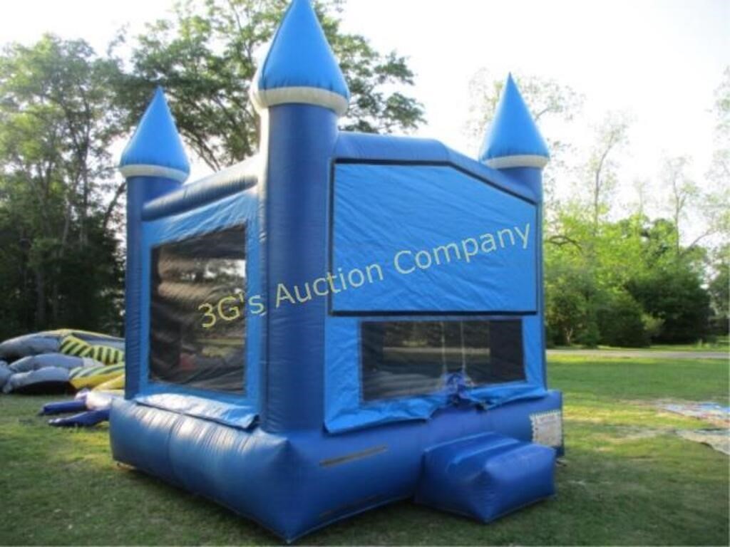 Blue Ice Castle Bounce House