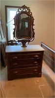 Marble Top Dresser with Mirror