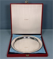 11" Cartier Pewter Presentation Plate