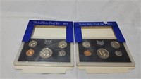 2 1971 U.S COIN sets
