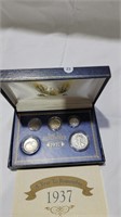 1937 U.S silver coin set