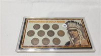 2 centuries of Indian head penny's set