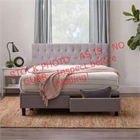 Diamond tufted bed with drawers NO MATTRESS
