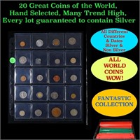 20 Great Coins of the World, hand selected, many t