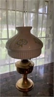 Antique Brass Kerosene/Oil Lamp