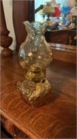 Vintage Pressed Glass Oil Lamp