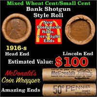 Lincoln Wheat Cent 1c Mixed Roll Orig Brandt McDon