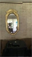 Vintage Mirror with gold frame 42x22"