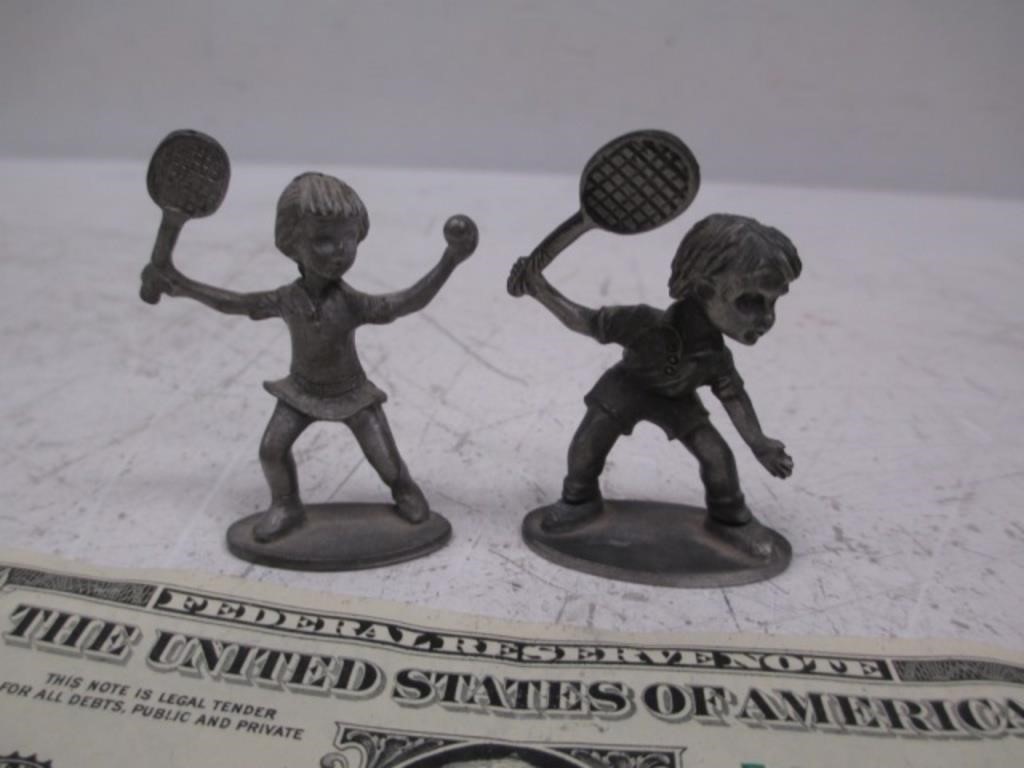 Pair of Kelly Waters Fine Pewter Young Children
