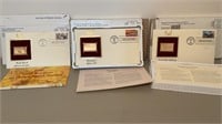 Lot of 2 22kt Gold Stamp Replicas