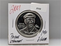 1oz .999 Silver Payne Stewart Round
