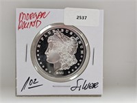 1oz .999 Silver Morgan Round