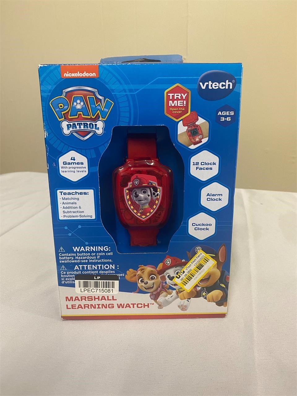 BRAND NEW Paw Patrol Marshall Learning Watch