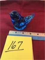 Glass blue bird
