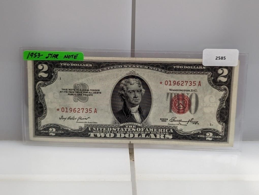 1953 Red Seal $2 Star Note