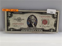 1953 Red Seal $2 Star Note