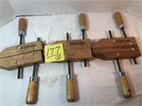 3 USA made Jorgensen 8" wood clamps