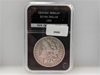 Genuine 1884-O 90% Silv Morgan $1 Dollar