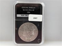 Genuine 1886-O 90% Silv Morgan $1 Dollar