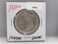1921-D 90% Silver Morgan $1 Dollar