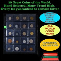 20 Great Coins of the World, hand selected, many t