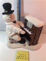 Snowman musical piano, works