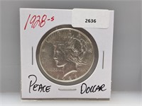 1928-S 90% Silver Peace $1 Dollar