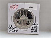 1984 90% Silv LA Olympics $1 Dollar