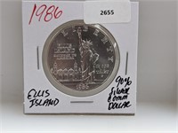 1986 90% Silver Ellis Isl $1 Dollar