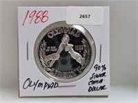 1988 90% Silver Olympiad $1 Dollar