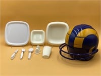 NFL La Rams Helmet Picnic Set